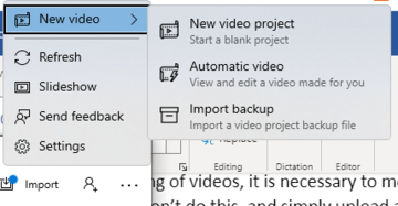 screenshot stream menu